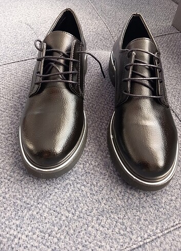39 Beden siyah Renk Oxfort bayan ayakkabı 