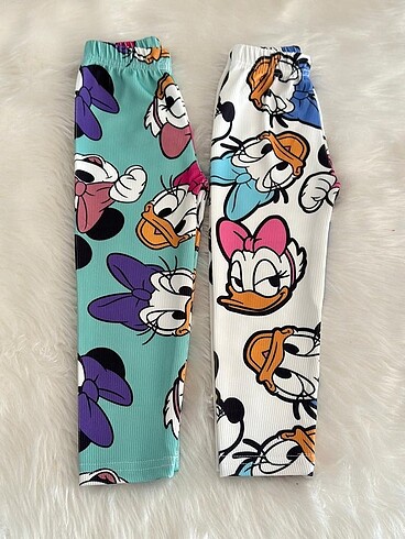 2 Yaş Beden çeşitli Renk Disney fitilli taytlar