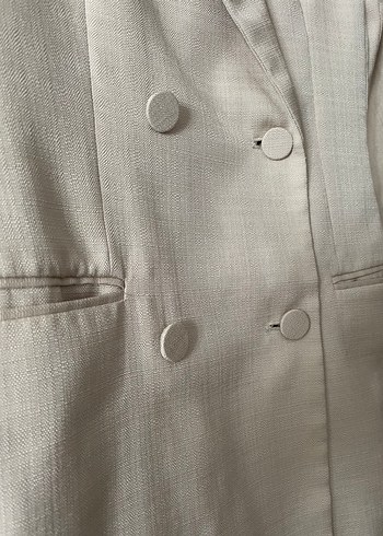 xs Beden ten rengi Renk H&M Bej Kadın Blazer Ceket/Elbise