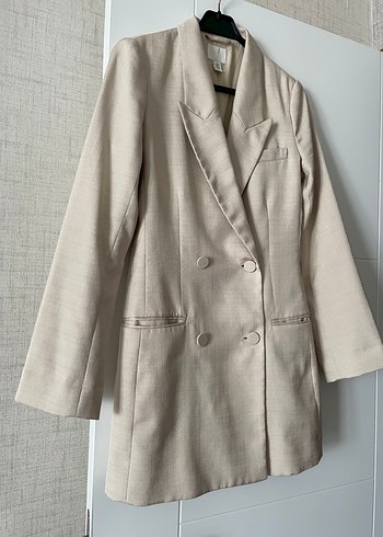 H&M Bej Kadın Blazer Ceket/Elbise