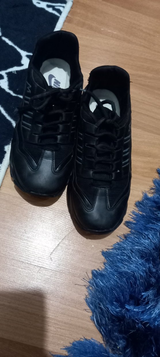 Siyah Kadın Spor Stiletto Topuklu Sneakers - Görsel 2