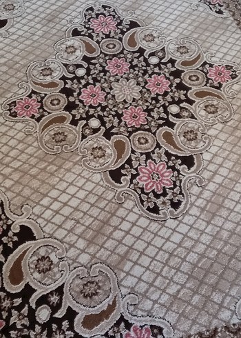 Klasik Desenli Açık Kahverengi Halı - Görsel 5