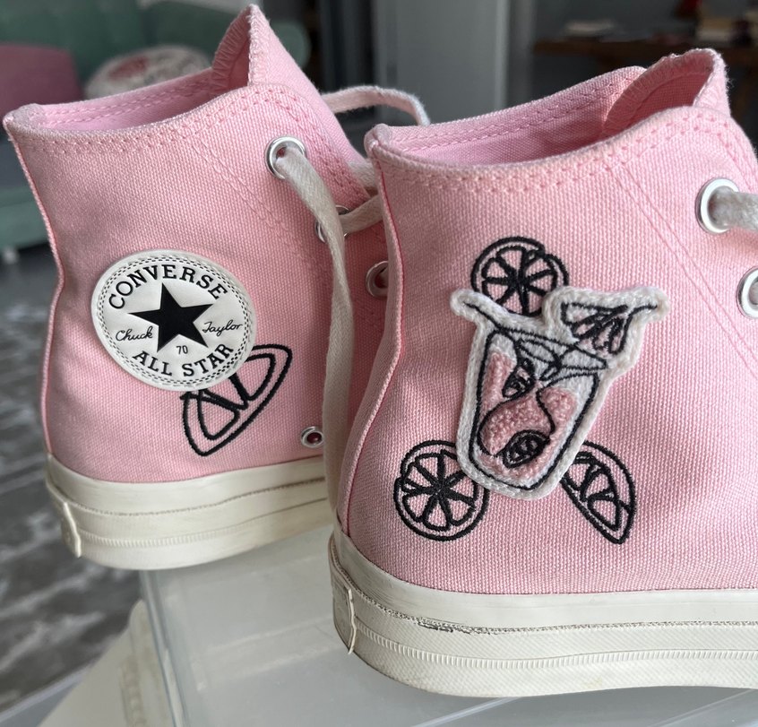 Pembe converse - Görsel 3