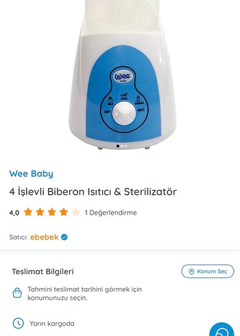 Biberon ısıtıcı ve sterilizatör - Görsel 4