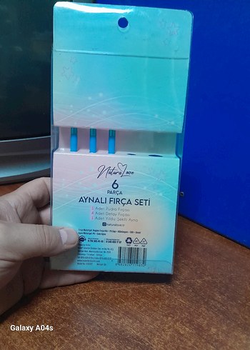 Mavi Aynalı 6 Parça Makyaj Fırça Seti - Görsel 8