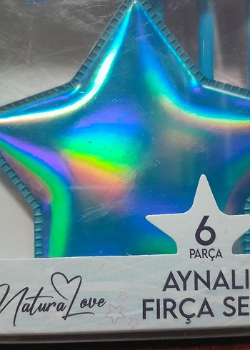 Mavi Aynalı 6 Parça Makyaj Fırça Seti - Görsel 2