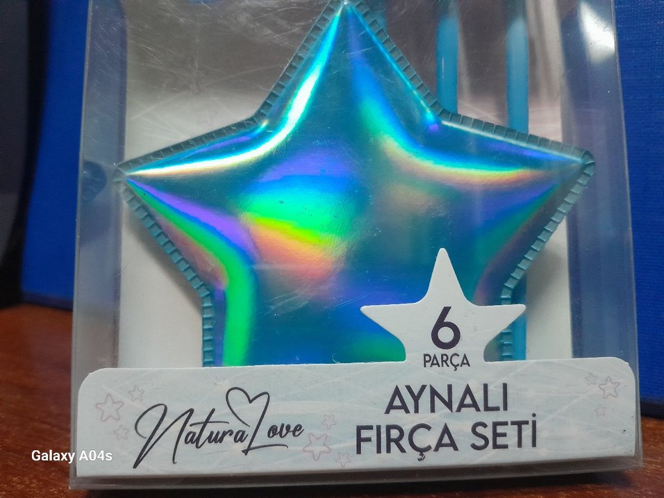 Mavi Aynalı 6 Parça Makyaj Fırça Seti - Görsel 2