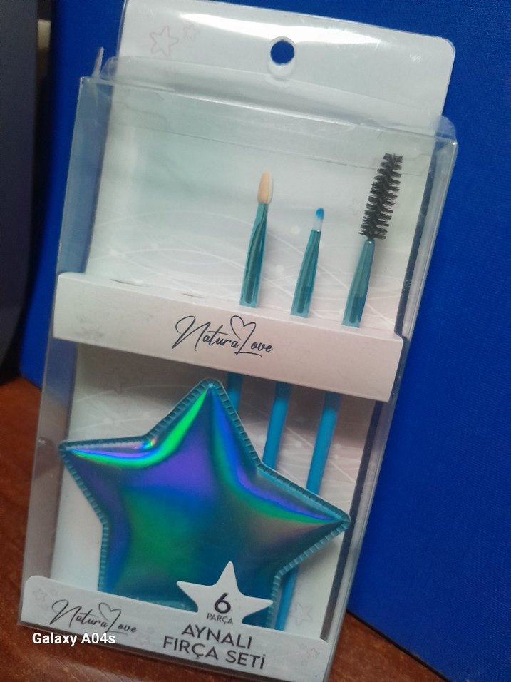 Mavi Aynalı 6 Parça Makyaj Fırça Seti - Görsel 3