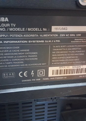 Toshiba Monitör. ve tv. kondisyon u düzgün temiz görseli güzel - Görsel 11