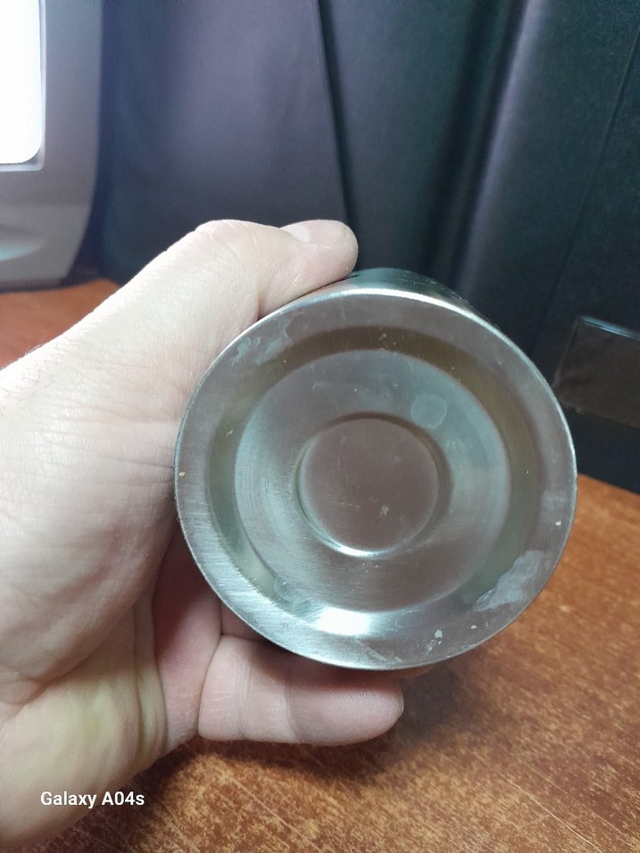 Gri Çocuk Termos Şişesi..paslanmaz kondisyon u düzgün - Görsel 5