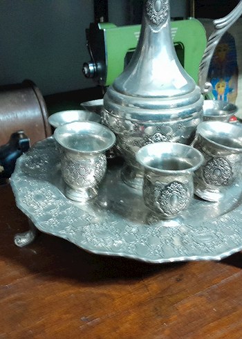 Nakışlı Gri Beyaz Sofra Takımı - Görsel 9