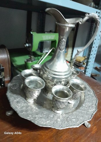 Nakışlı Gri Beyaz Sofra Takımı - Görsel 4