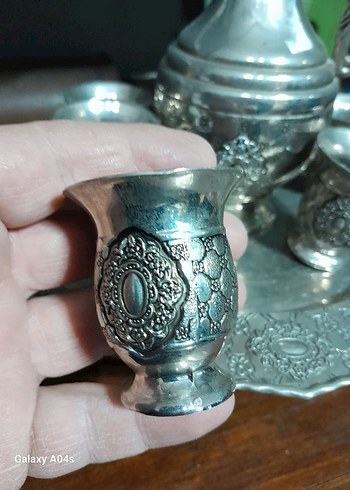 Nakışlı Gri Beyaz Sofra Takımı - Görsel 8