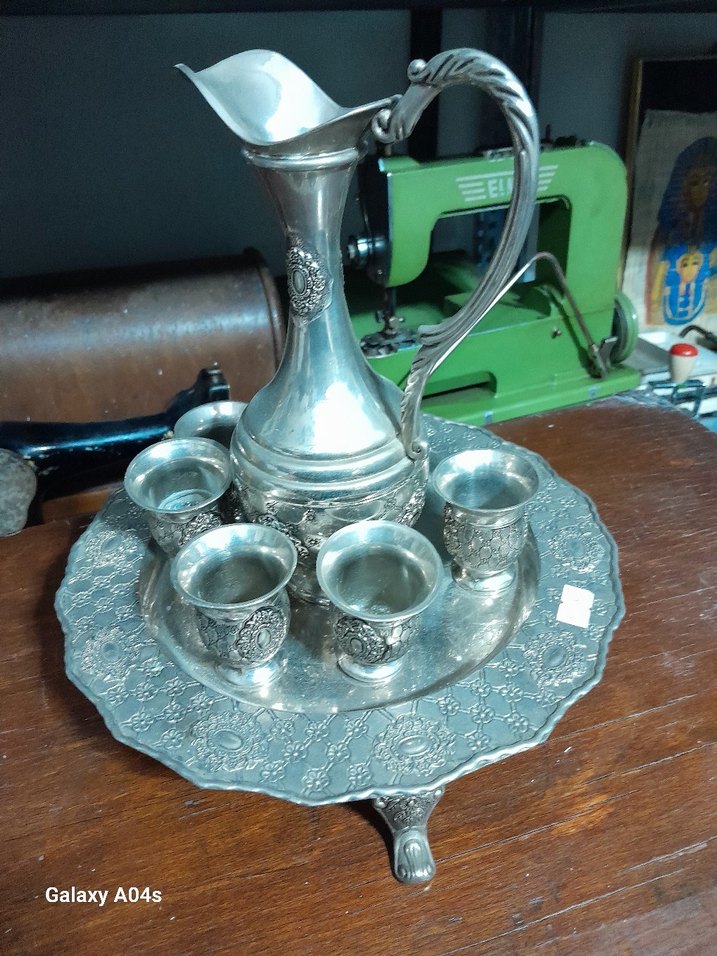 Nakışlı Gri Beyaz Sofra Takımı - Görsel 2