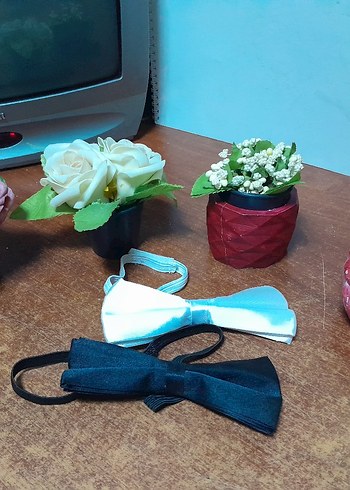 Çiçek Desenli Mavi Çocuk Papyon.7 parça. fiyatı dır kaçırmayın - Görsel 4