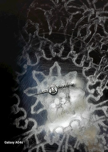 Yeşil Parlak Yaprak Şekilli Tabak.cam. ve.  metal.  Sanatı - Görsel 3