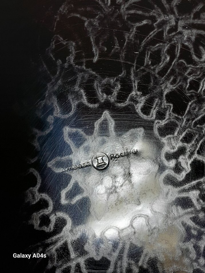 Yeşil Parlak Yaprak Şekilli Tabak.cam. ve.  metal.  Sanatı - Görsel 3