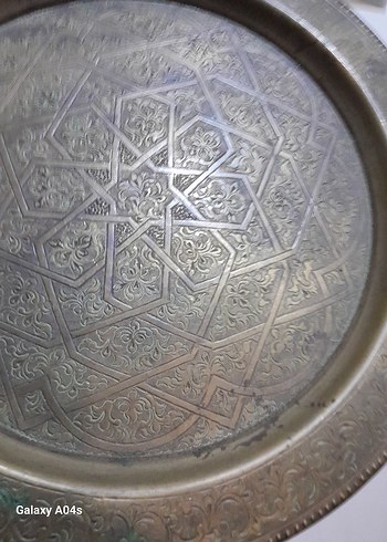 wintage pirinç kalem işi Ağır bir ürün görseli güzel - Görsel 5