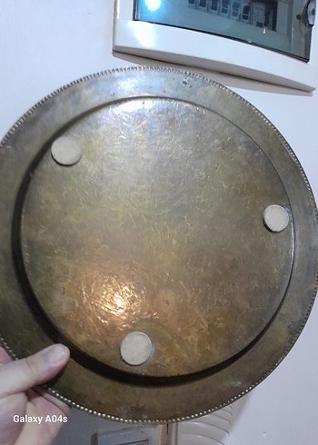 wintage pirinç kalem işi Ağır bir ürün görseli güzel - Görsel 3