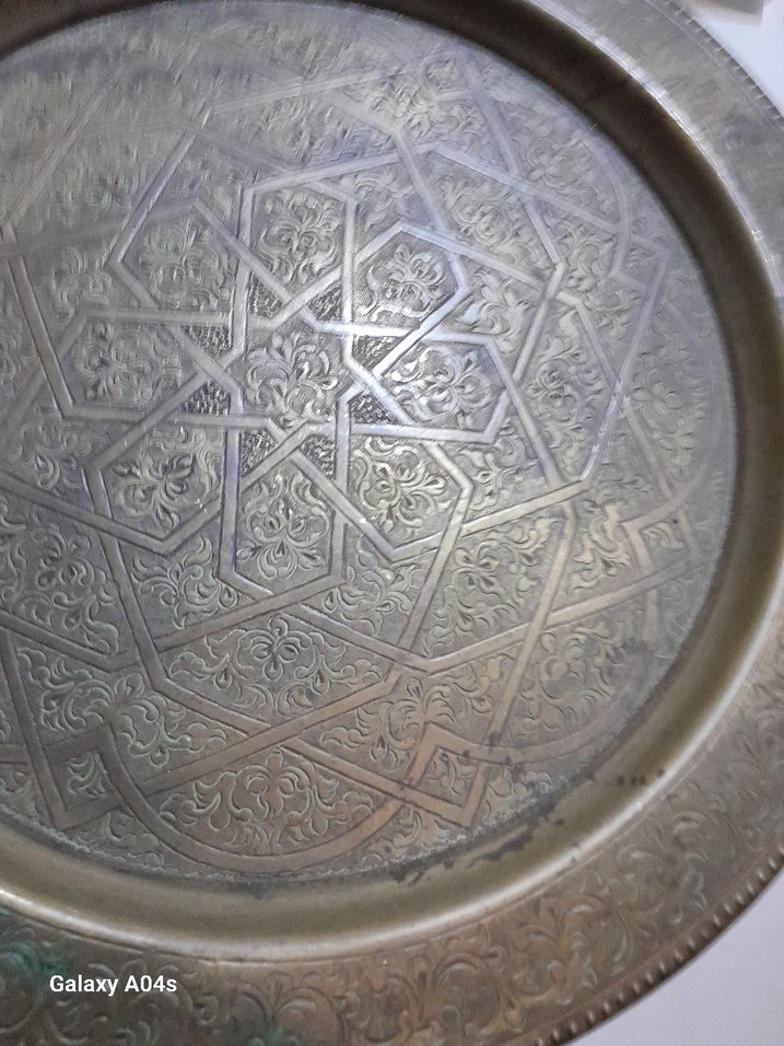 wintage pirinç kalem işi Ağır bir ürün görseli güzel - Görsel 5