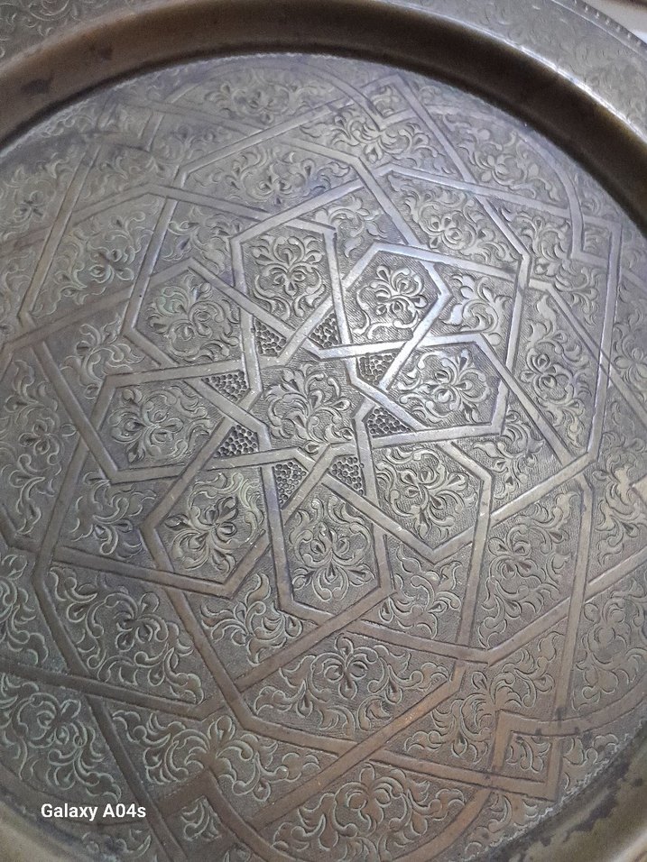 wintage pirinç kalem işi Ağır bir ürün görseli güzel - Görsel 2