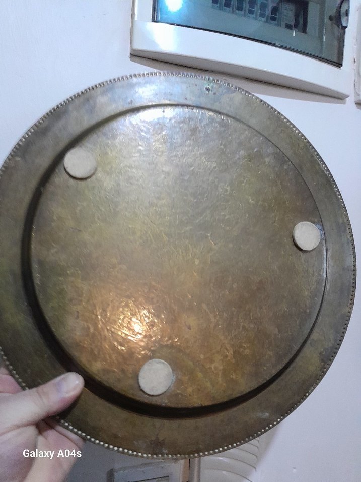 wintage pirinç kalem işi Ağır bir ürün görseli güzel - Görsel 3