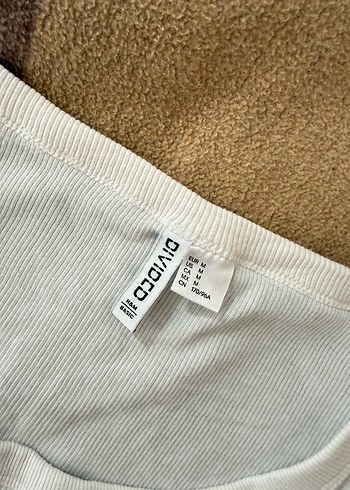 H&M Kadın Beyaz Kısa Kollu Crop Top