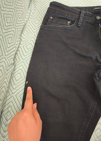 Mavi Siyah erkek Jean - Görsel 6