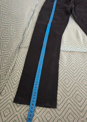 Mavi Siyah erkek Jean - Görsel 9