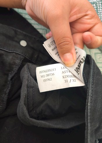 Mavi Siyah erkek Jean - Görsel 8