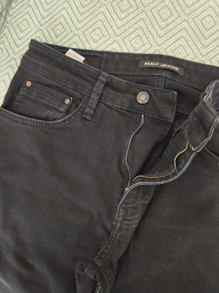 Mavi Siyah erkek Jean - Görsel 5