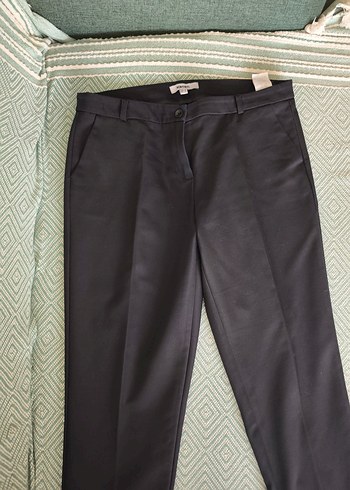 siyah Kadın Kumaş Pantolon Koton markadır - Görsel 2