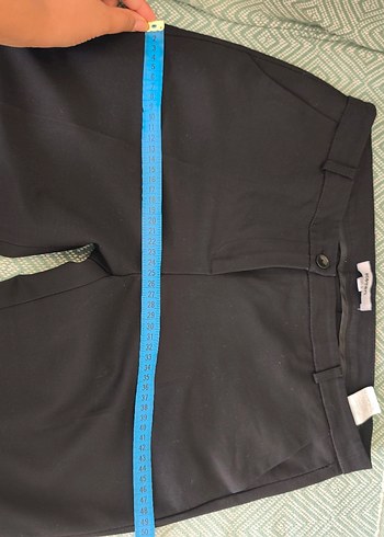 siyah Kadın Kumaş Pantolon Koton markadır - Görsel 9