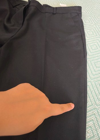 siyah Kadın Kumaş Pantolon Koton markadır - Görsel 5