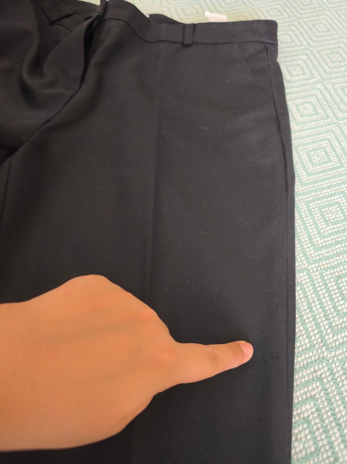 siyah Kadın Kumaş Pantolon Koton markadır - Görsel 5