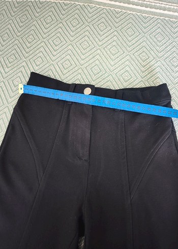 Mango Kadın Siyah Midi Kumaş Pantolon - Görsel 9