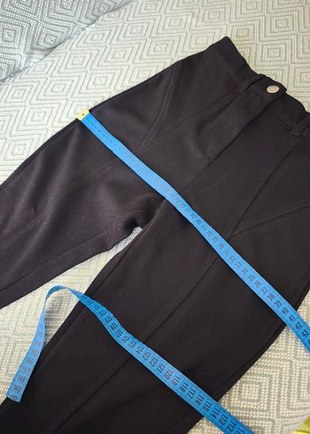 Mango Kadın Siyah Midi Kumaş Pantolon - Görsel 10