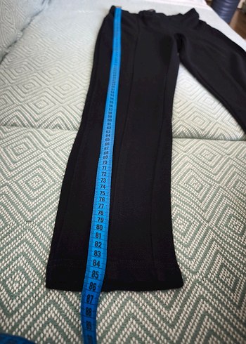 Mango Kadın Siyah Midi Kumaş Pantolon - Görsel 8