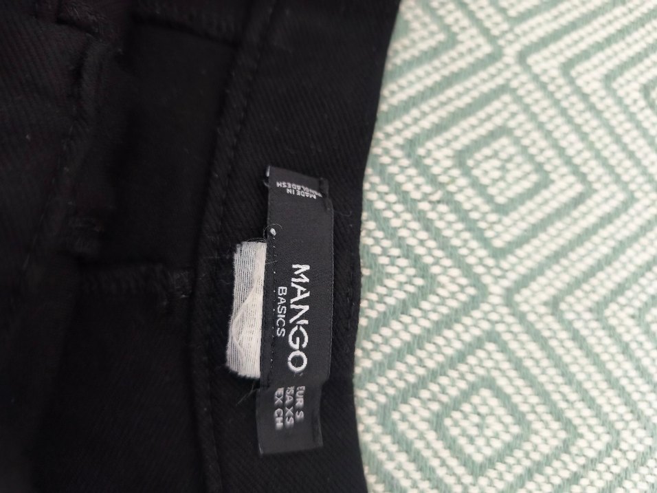 Mango Kadın Siyah Midi Kumaş Pantolon - Görsel 4