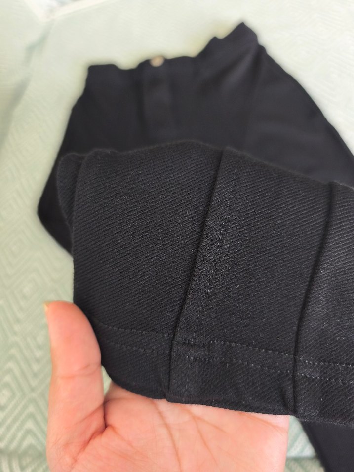 Mango Kadın Siyah Midi Kumaş Pantolon - Görsel 5