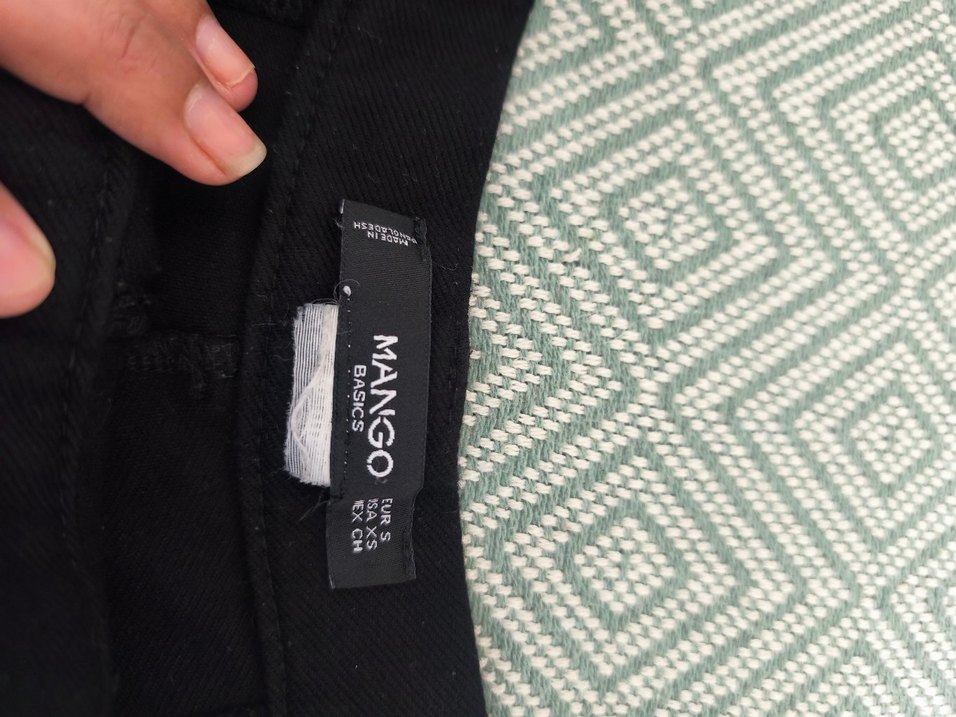 Mango Kadın Siyah Midi Kumaş Pantolon - Görsel 2