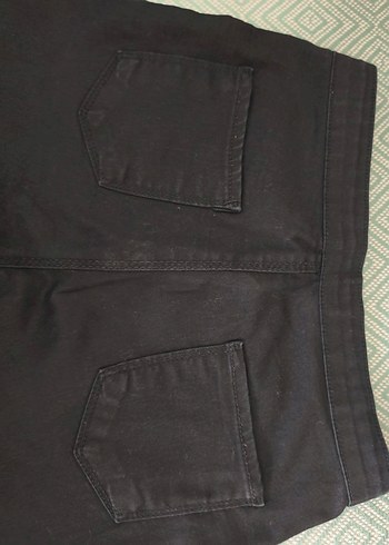 Kadın Siyah Elastik Kumaş Pantolon - Görsel 6