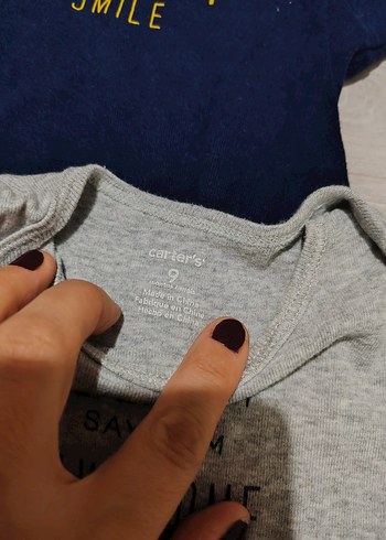 Baskılı Kısa Kollu Bebek Çıtçıtlı 2 Body - Görsel 3