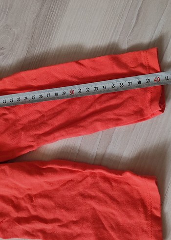 3-6 Ay Beden kırmızı Renk Kız Çocuk Kırmızı Fırfırlı Tayt
