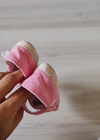 19 Beden pembe Renk Nakışlı Pembe İlk Adım Ayakkabısı
