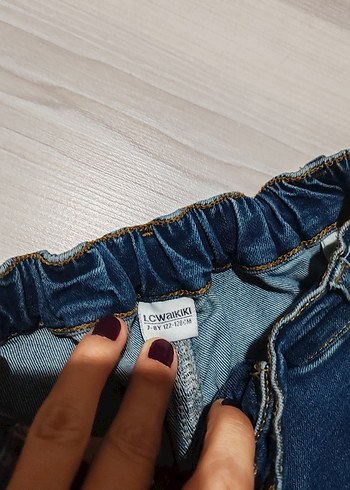 7 Yaş Beden mavi Renk Erkek Çocuk Lacivert Denim Pantolon