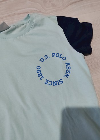 9 Yaş Beden Renkli Kısa Kollu Polo Tişört