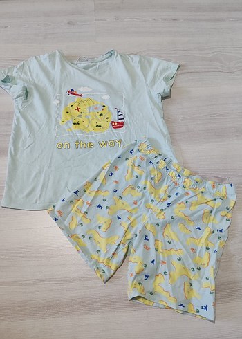 Penti Mavi Baskılı Kısa Kollu Pijama Takımı