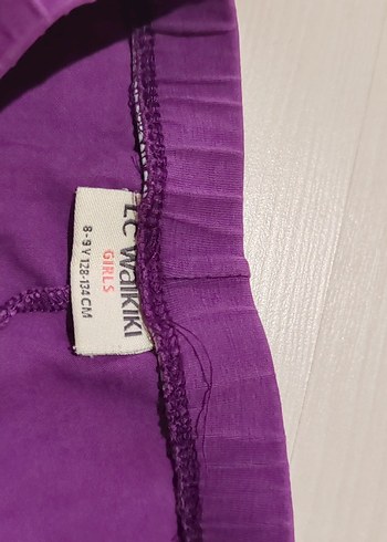 8 Yaş Beden Mor Kız Çocuk Tayt