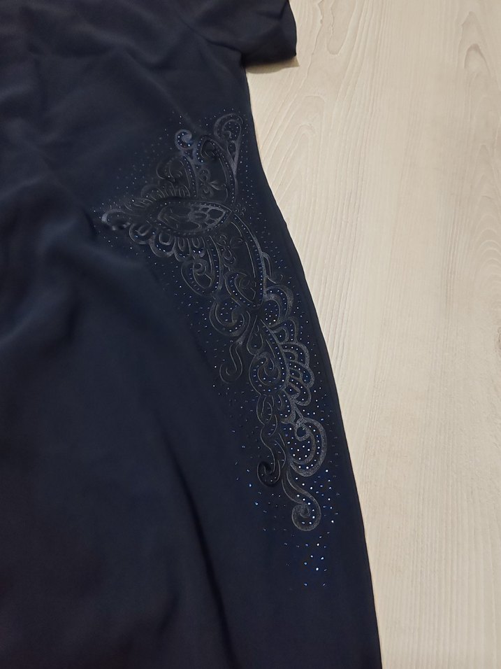 48 BEDEN LACİVERT ABIYE - Görsel 5